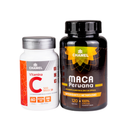 Kit Vitamina C 500mg max+Maca peruana Chamel 120 cápsulas