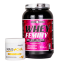 Kit Whey Feminy 907g Snake Dragon +Mais chá 210g Natural foods
