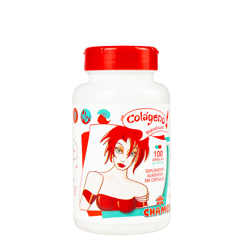 Colágeno Hidrolisado 350mg 100 Cápsulas - Chamed