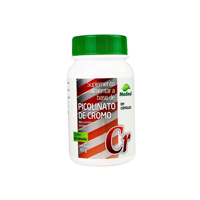 Picolinato de Cromo 60 Cápsulas - Medinal
