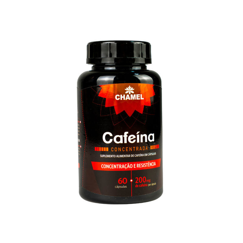 Cafeína (200mg) 60 Cápsulas - Chamel