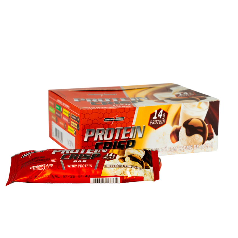Barra Proteína Crisp Bar 12 unidades Integral Médica