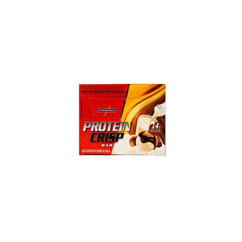 Barra Proteína Crisp Bar 12 unidades Integral Médica
