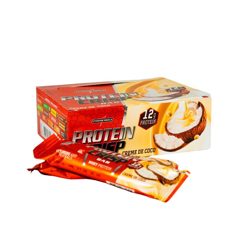 Barra Proteína Crisp Bar 12 unidades Integral Médica