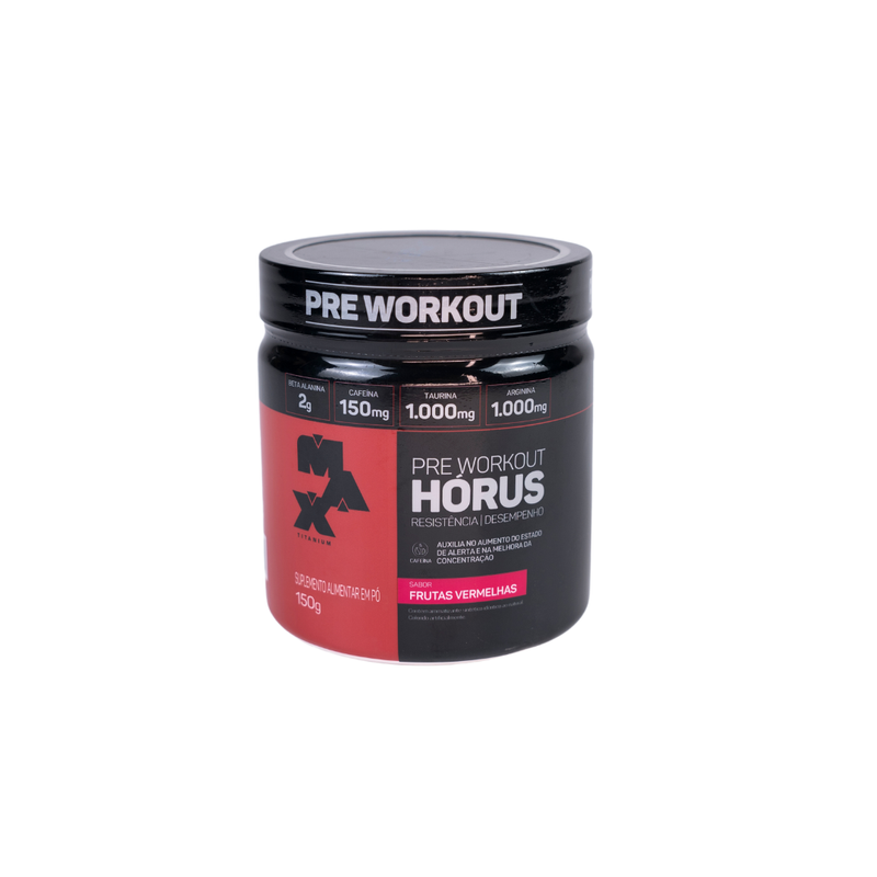 Pré Treino Max Titanium Pote De 300g Sabor Frutas Vermelhas