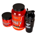 Kit Creatina 300g, Whey protein pote 900g e Coqueteleira 1L - Integral Médica