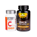 Kit Vitamina C 500mg max+Maca peruana Chamel 120 cápsulas