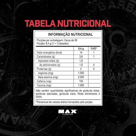 Max Titanium Horus (150G) - Frutas Vermelhas