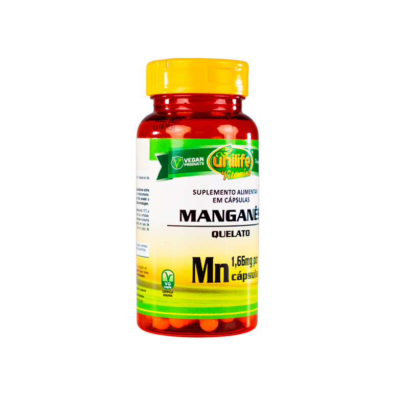 Manganês Mn Unilife 60 cápsulas Manganês Mn Unilife 60 cápsulas