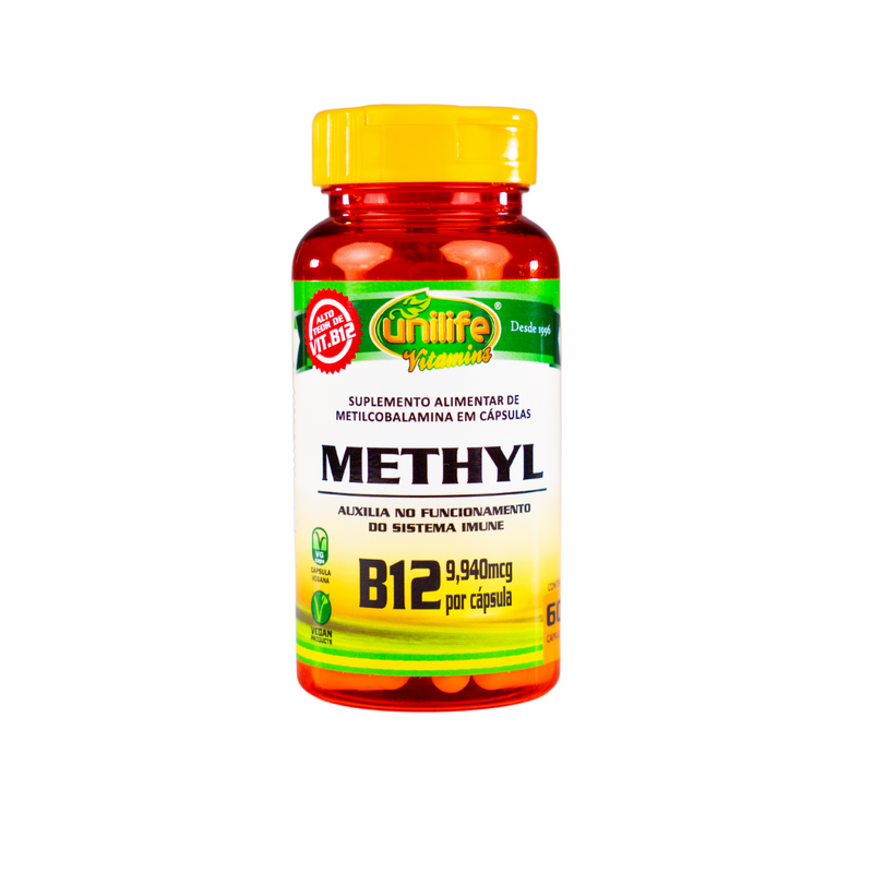 Vitamina B12 - Metilcobalamina em cápsulas 350 mg | Unilife