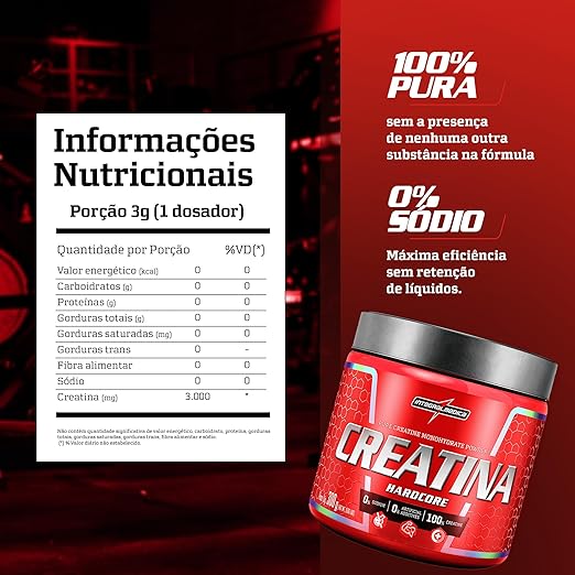 Creatina Hardcore - Integral Medica 300g
