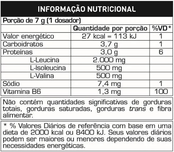 Suplemento BCAA 4:1:1 Drink 280G