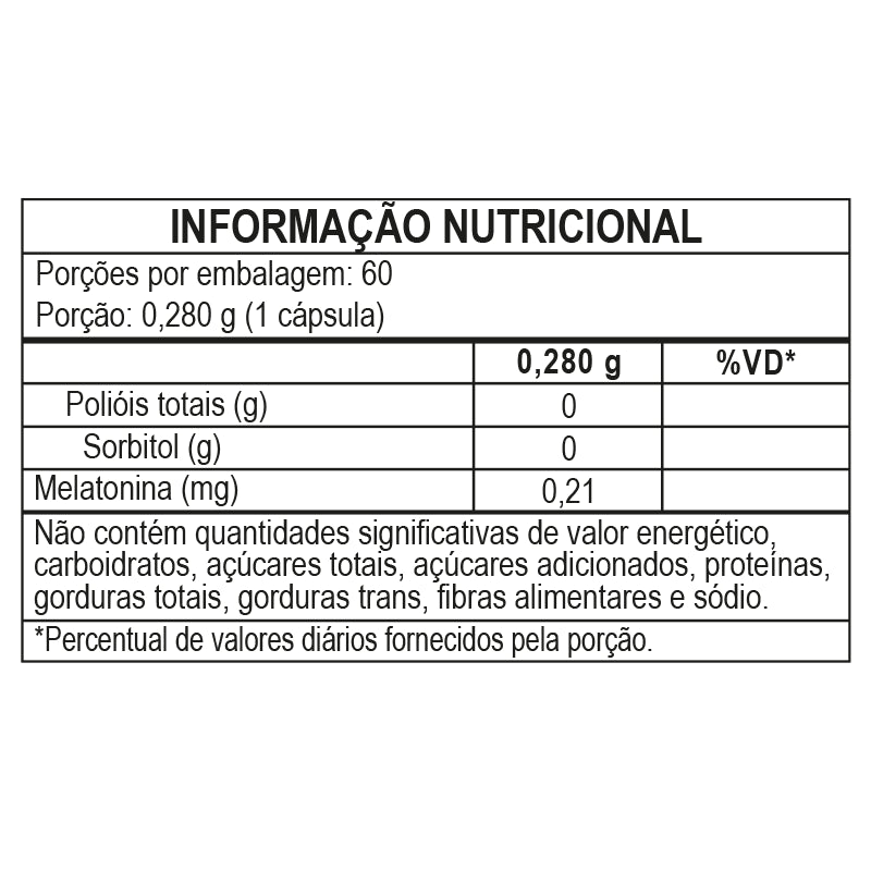 Melatonina 60 Cápsulas 0,21mg - Chamel