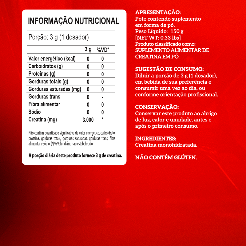 Creatina 150g - Integral Médica